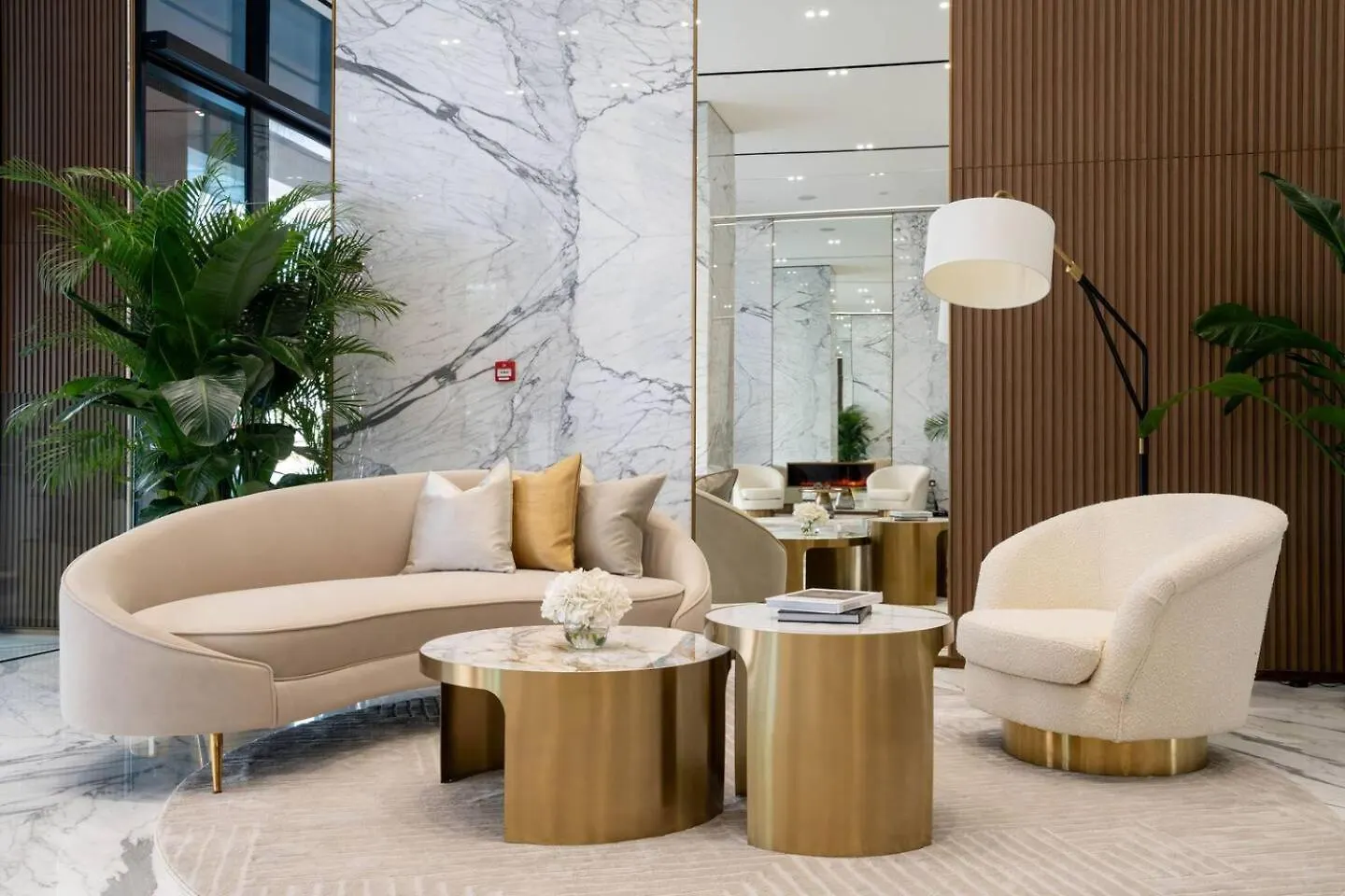 Modern Studio Business Bay Burj Khalifa View Dubai Verenigde Arabische Emiraten